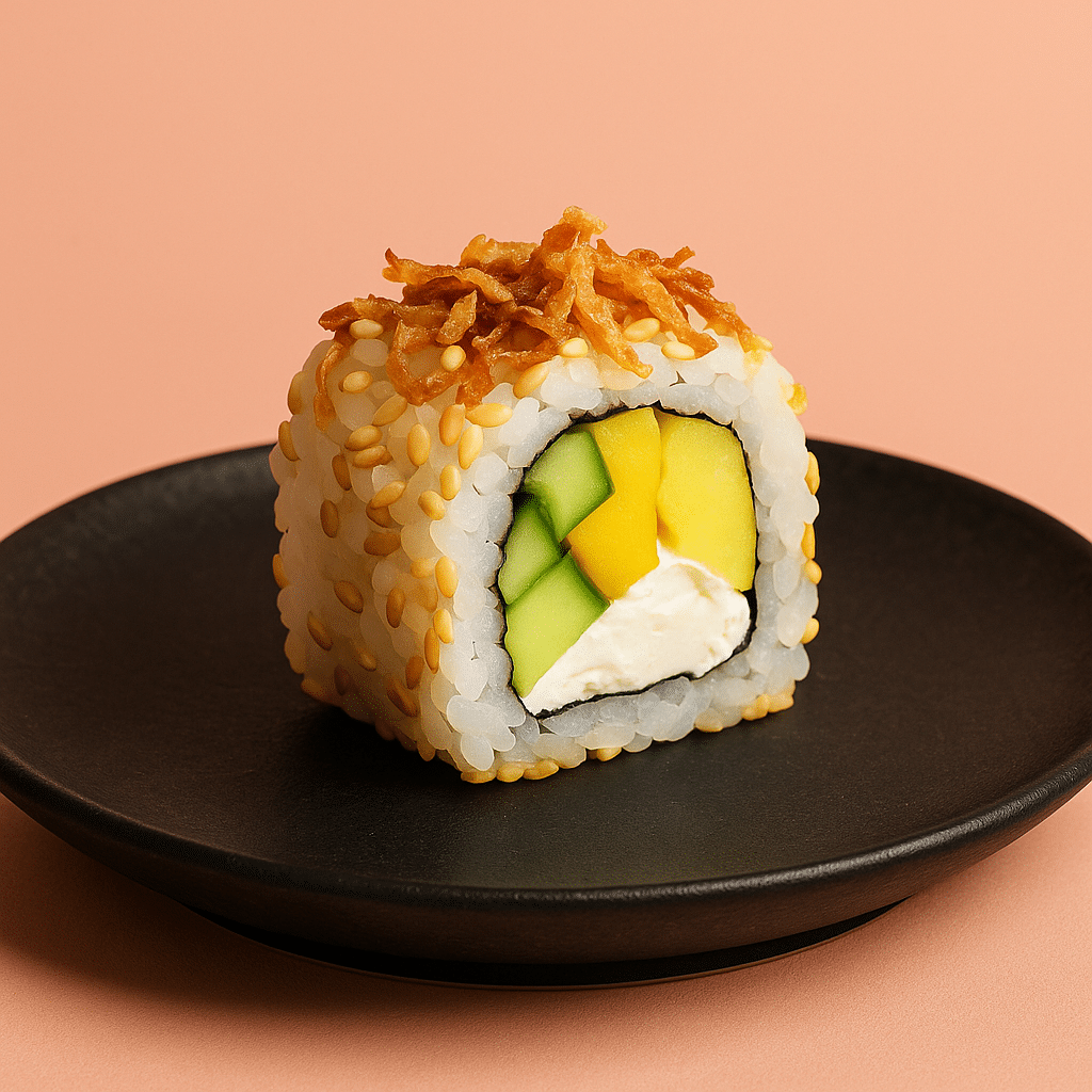 26 - California Concombre - Mangue - Cream Cheese - Oignons frits